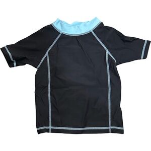 EUC Cabana Life Toddler Boy 2T Swim Rash Guard - Black and Blue- Worn Once!
